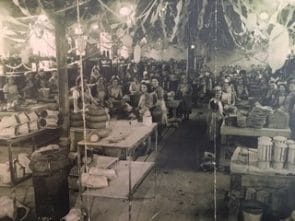 Workers in factory with no protection from asbestos