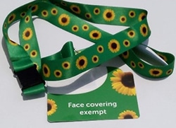 sunflower lanyard